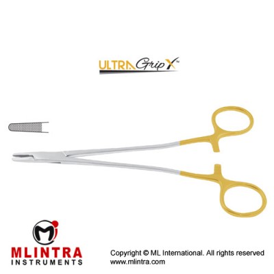 UltraGripX™ TC Sarot Needle Holder Stainless Steel, 18 cm - 7"